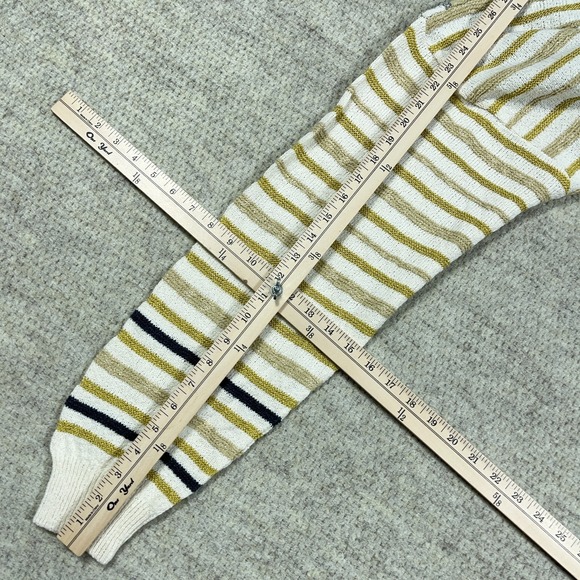 Vintage Grandpa Sweater Men Large Green Blue Geometric Colorblock Collared Italy - Picture 10 of 11